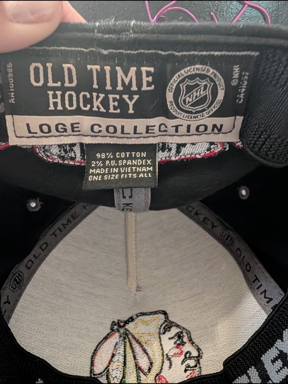 Used Vintage Black/Gray Chicago Blackhawks Cap